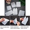 Craftdady 6Pcs DIY Geometry Earrings Silicone Resin Casting Molds DIY-CD0001-27-4
