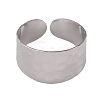 Non-Tarnish 304 Stainless Steel Open Cuff Rings for Women RJEW-G285-69P-2