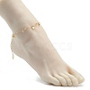 Brass Cable Chains Anklets AJEW-AN00518-4
