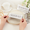 Olycraft Reserved Sign Mirror Style Acrylic Sign Table Number Holder AJEW-OC0004-56A-3