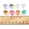 80Pcs 8 Colors Transparent Glass Beads GLAA-FS0001-44-6