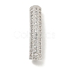Brass Micro Pave Clear Cubic Zirconia Beads KK-G493-12P-01-1