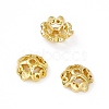 4-Petal Brass Beads Caps KK-A172-11G-3