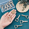 WADORN 10Pcs Alloy Purse Clasps FIND-WR0004-28-4