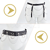 WADORN 2Pcs 2 Style Punk Style PU Leather Corset Belts AJEW-WR0002-05-4