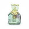 Faceted Natural Fluorite Openable Perfume Bottle Pendants G-E556-15A-2