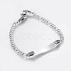 304 Stainless Steel Link Bracelets BJEW-H572-01P-3