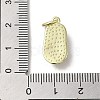 Brass Micro Pave Cubic Zirconia Pendants KK-E092-22G-3