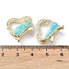 Rack Plating Brass Micro Pave Cubic Zirconia Lobster Claw Clasps KK-C041-03A-G-4