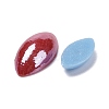 Pearlized Plated Opaque Glass Cabochons PORC-MSMC003-05-2