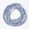 Electroplate Glass Beads Strands EGLA-A034-J4mm-G03-2