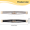 ANATTASOUL 2Pcs 2 Color Imitation Leather Multi-Strand Bracelets Set BJEW-AN0001-08-2