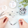 SUNNYCLUE DIY Round Gemstone Stretch Bracelets Making Kits DIY-SC0014-41-4