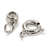 Brass Spring Ring Clasps and Silicone Beads KK-WH0052-04P-2