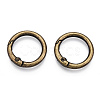 Alloy Spring Gate Rings AJEW-WH0129-48B-AB-1