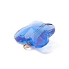 Faceted Transparent Glass Charms PALLOY-JF01965-3