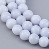 Natural Agate Stone Round Bead Strands G-G-P072-20-6mm-3