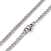 201 Surgical Stainless Steel Curb Chain Necklace for Women Men NJEW-P268-A38-1X5-3