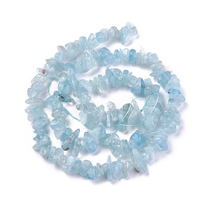 Natural Aquamarine Beads Strands G-E271-96A-1