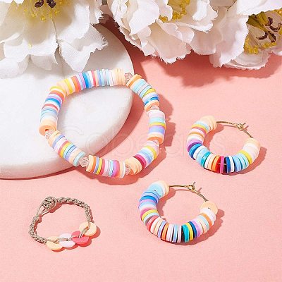 Handmade Polymer Clay Beads CLAY-R067-4.0mm-17-1