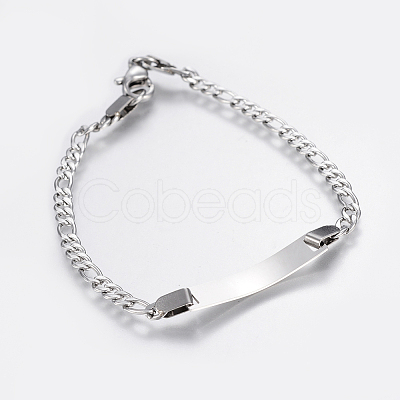 Tarnish Resistant 304 Stainless Steel Link Bracelets BJEW-H572-01P-1