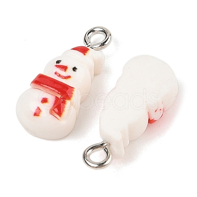 Christmas Theme Opaque Resin Pendants RESI-S08-01J-1