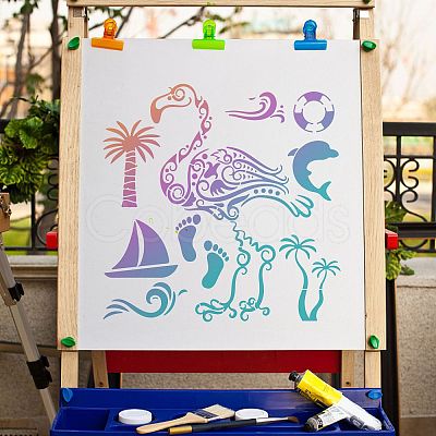 PET Plastic Drawing Painting Stencils Templates DIY-WH0244-097-1