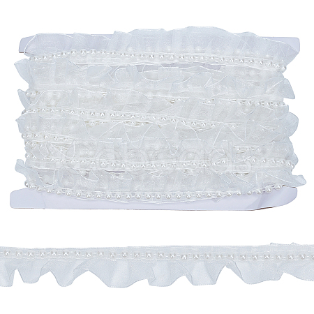 Polyester Lace Trim OCOR-WH0075-17A-1