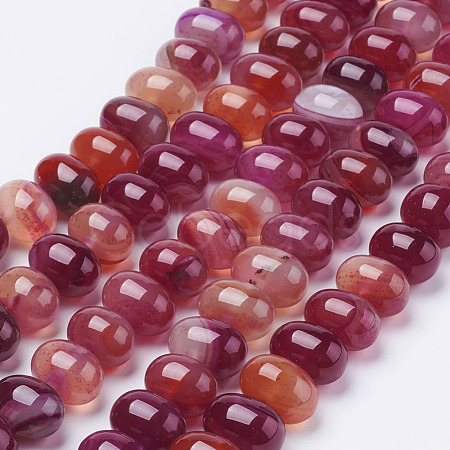 Natural Agate Bead Strands G-G654-16x12mm-15-1