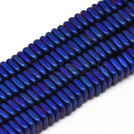 Electroplate Non-magnetic Synthetic Hematite Beads Strands X-G-Q486-90D-1