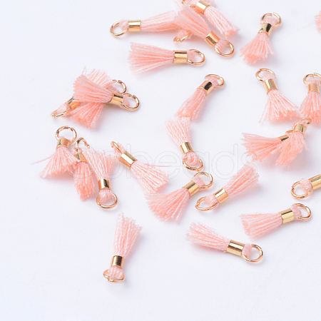 Polycotton(Polyester Cotton) Tassel Pendant Decorations X-OCOR-S102-11-1