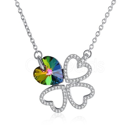 925 Sterling Silver Pendant Necklaces NJEW-BB32892-1