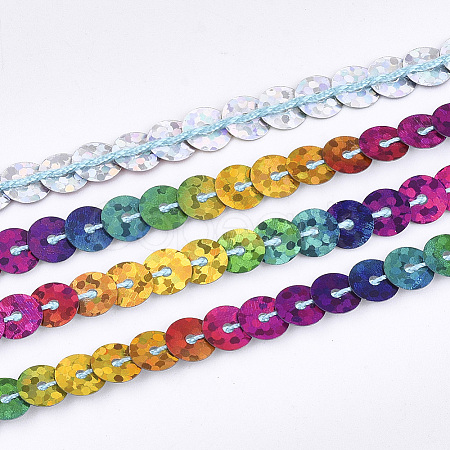 PET Plastic Paillette Beads PVC-T002-04-1