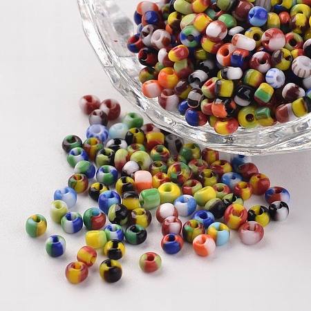 8/0 Opaque Colours Seep Glass Beads SEED-J019-01-1