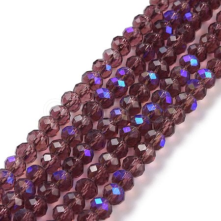 Electroplate Glass Beads Strands EGLA-A034-T4mm-L14-1