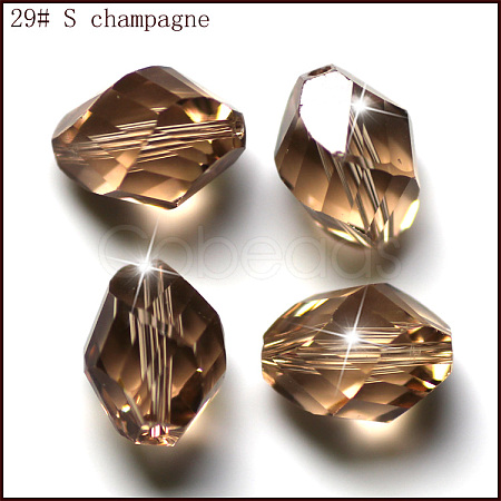 Imitation Austrian Crystal Beads SWAR-F077-11x8mm-29-1