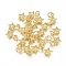 Electroplated Alloy Charms, Long-Lasting Plated, with Brass Jump Ring, Star, Golden, 11.5x8.5x3mm, Hole: 3.5mm