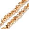 Electroplate Glass Beads Strands, Faceted, Round, Camel, 5.5x5x6mm, Hole: 1mm, about 101pcs/strand, 22.05''(56cm)