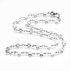 304 Stainless Steel Chain Necklaces STAS-P164-27P-1