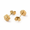 304 Stainless Steel Flower Stud Earrings for Women EJEW-C004-10G-2