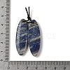 2Pcs Natural Lapis Lazuli Pendants G-A228-02G-3