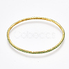 Brass Claw Chain Stretch Bracelets BJEW-T010-02G-11-2