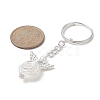 Angel ABS Plastic Imitation Pearl Pendant Keychains KEYC-JKC00476-2