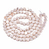 Electroplate Opaque Solid Color Glass Beads Strands EGLA-T020-07J-2