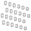 Unicraftale 30Pcs 6 Size 304 Stainless Steel Grooved Finger Ring Settings RJEW-UN0002-82P-1