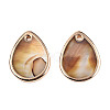 Dyed Natural Freshwater Shell Pendants SHEL-N032-234-2