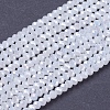 Electroplate Glass Beads Strands GLAA-F076-FR03-1