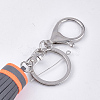 PU Leather Tassel Keychain KEYC-T004-04A-05-2
