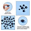 ARRICRAFT 210Pcs 7 Style 1-Hole Plastic Buttons BUTT-AR0001-08-4