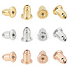 DELORIGIN 6 Pairs 3 Colors 925 Sterling Silver Bullet Ear Nuts STER-DR0001-02-1
